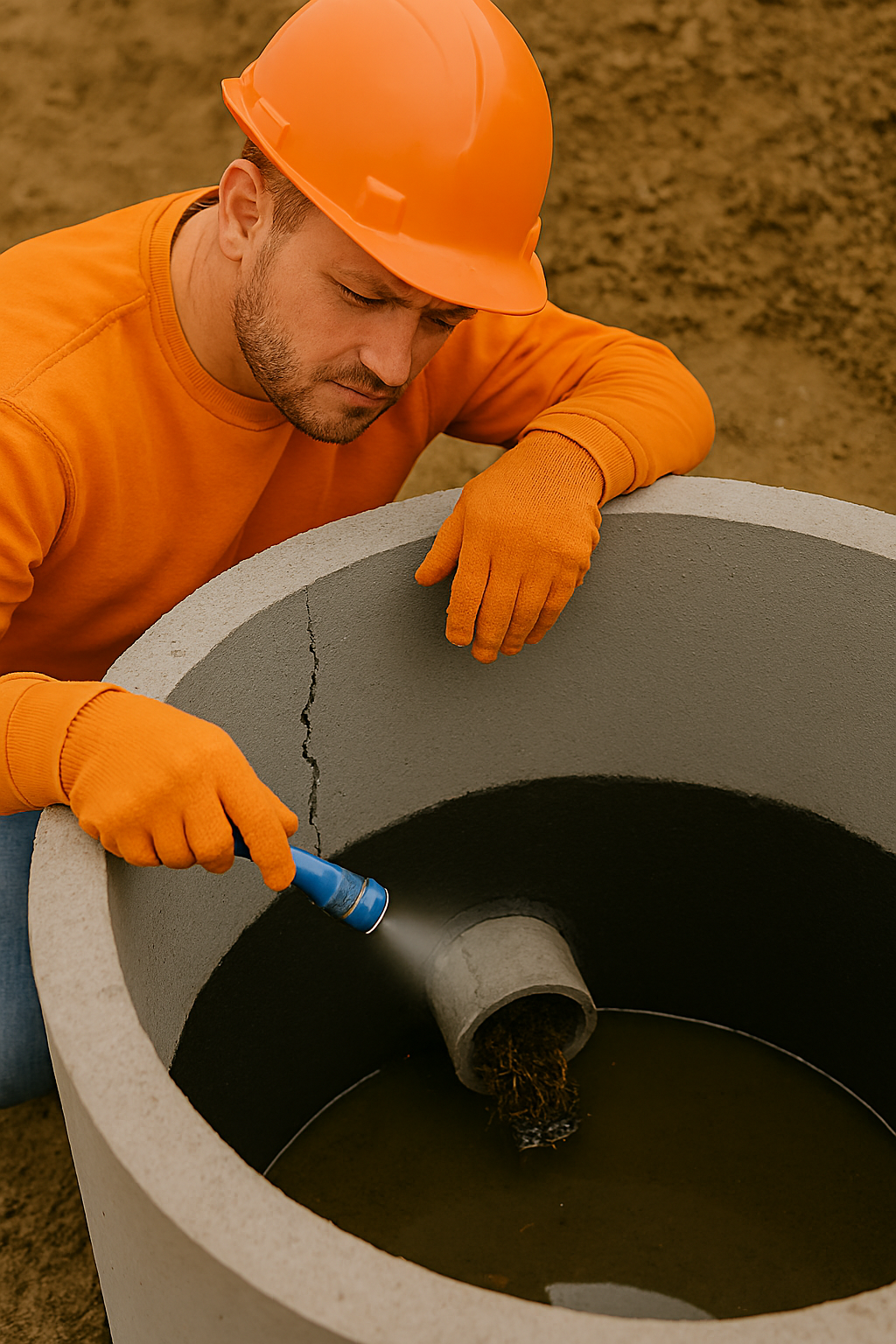 Типы повреждений колодцев. причины и способы устранения трещин, течей и засоров